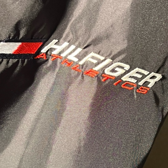 Tommy Hilfiger Athletics Windbreaker, waterproof, Black ,Front Zipper ,Men's XL - Picture 3 of 8